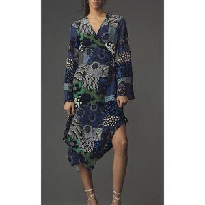 NWT Size M - Anthropologie Dhruv Kapoor Wrap Midi Dress (NWT US$ 228)
